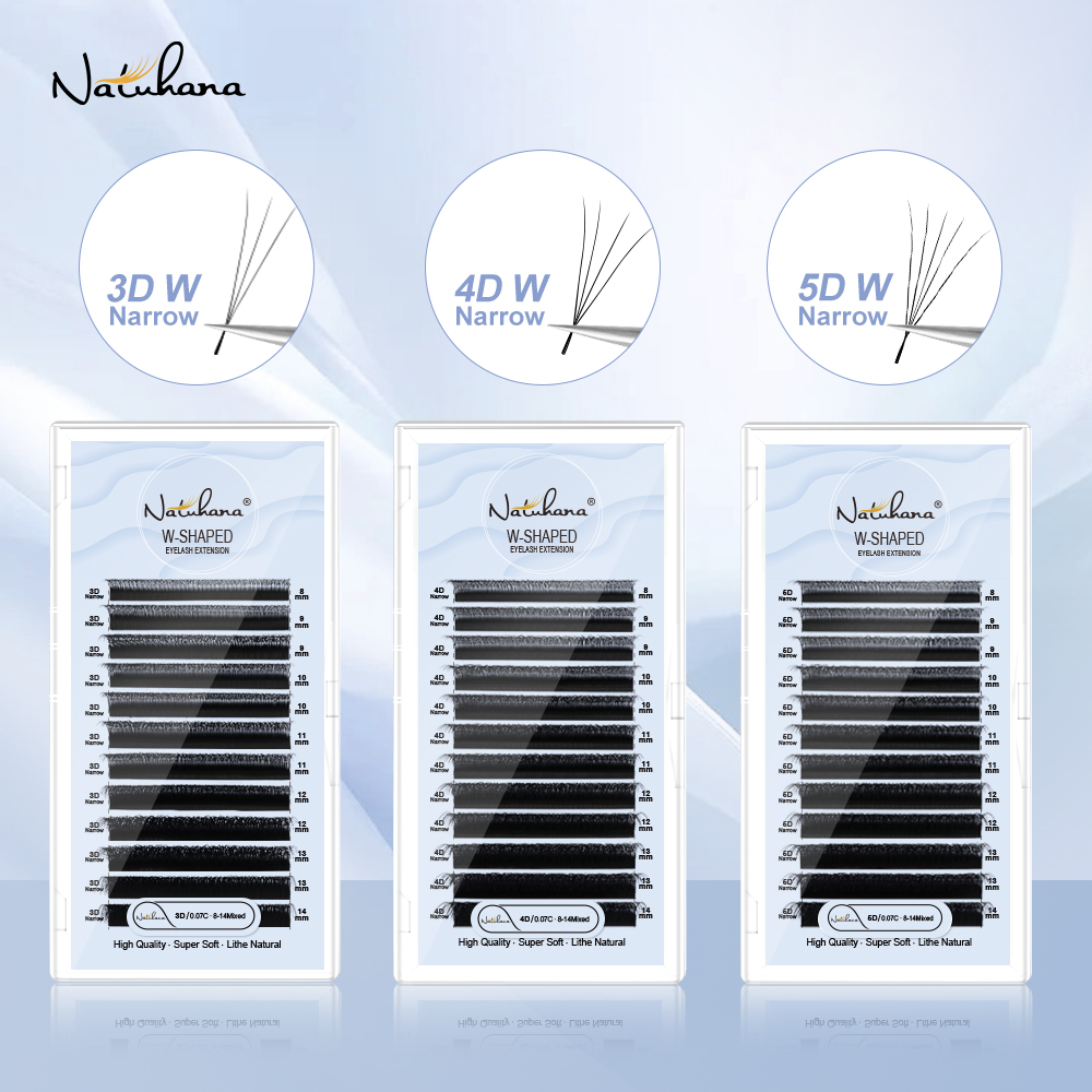 Eyelash Extensions Classic - NATUHANA V-Shape 3D 4D 5D Volume
