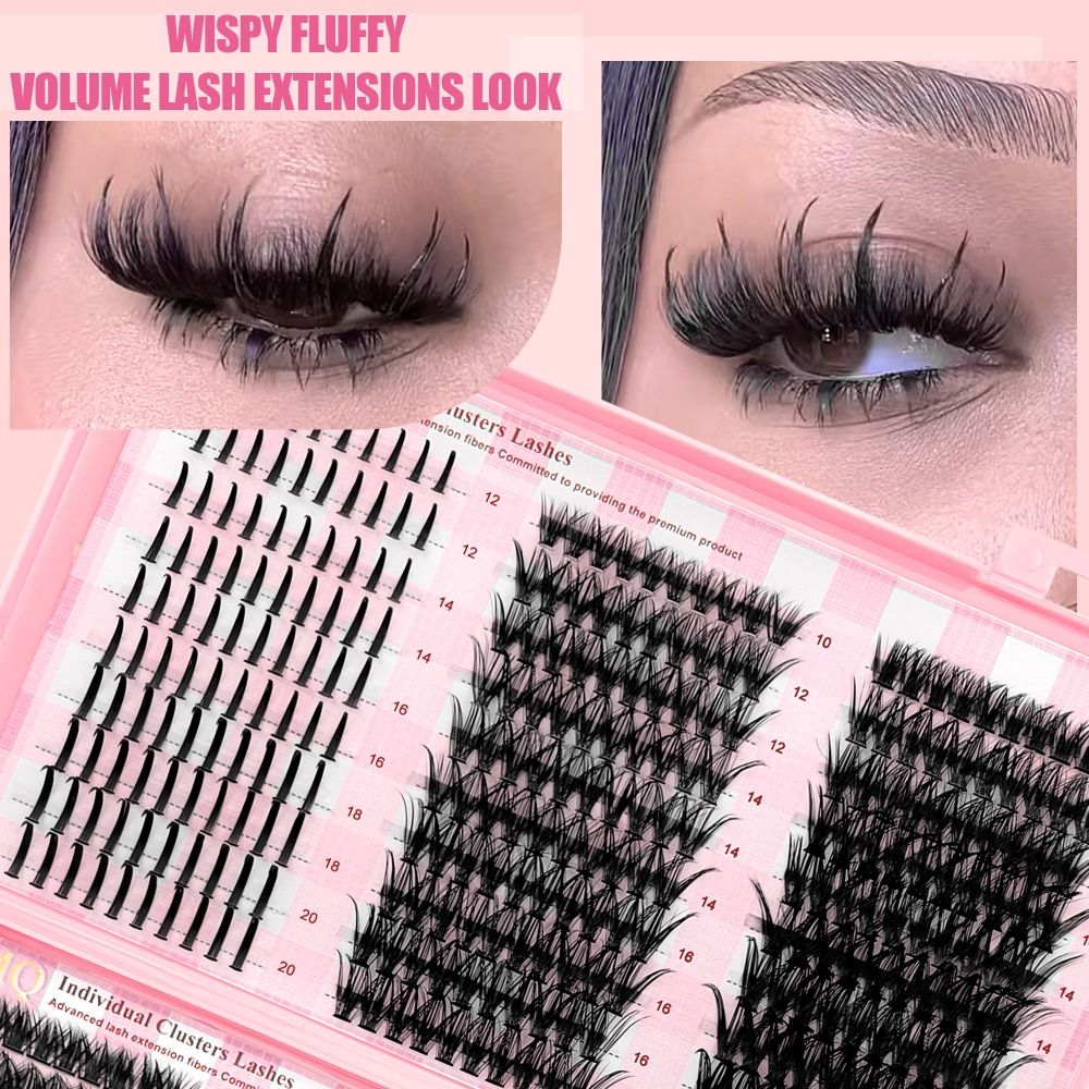 Eyelash Extension Wispy - Sztuczne rzęsy o długości 9-16 mm,