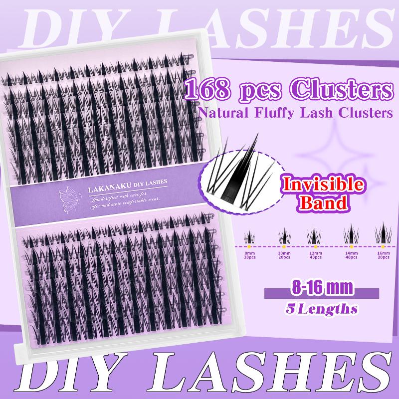 Eyelash Extension Vendor - Naturalne rzęsy w kępkach, pojedyncze, puszyste,