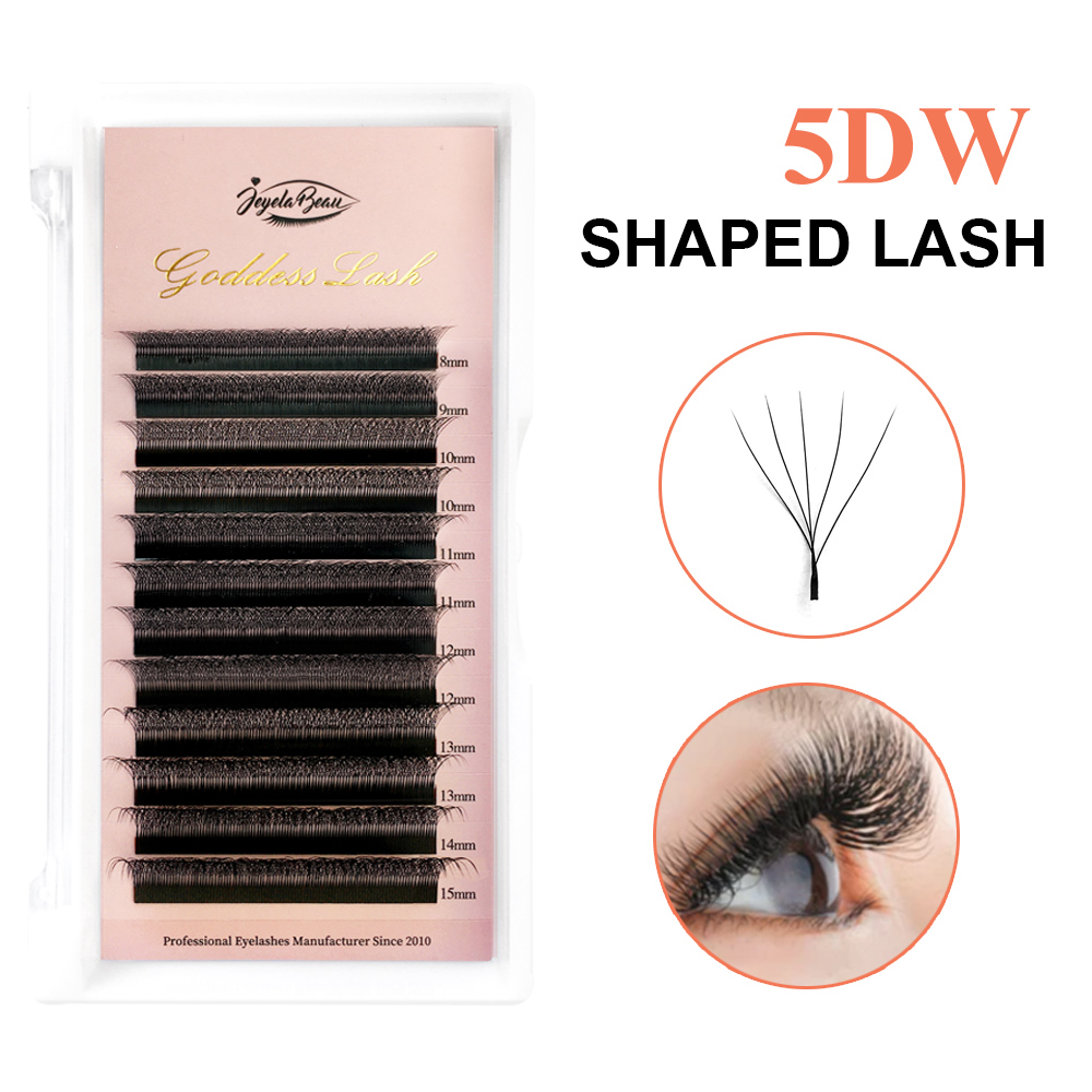 Eyelash Extension Mega Volume - Sztuczne rzęsy Goddess 5D w kształcie