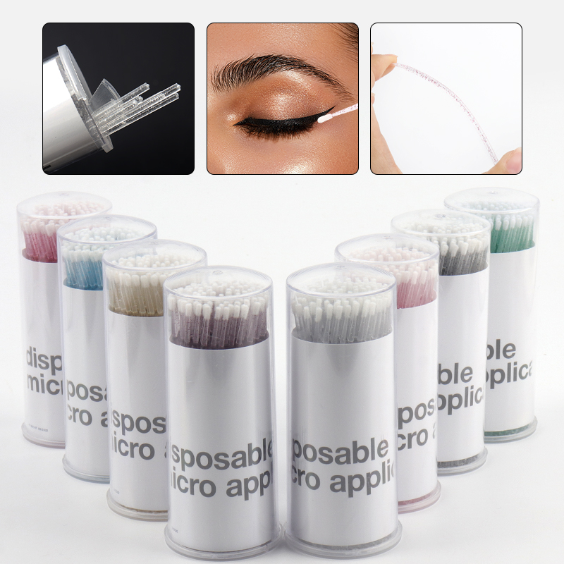 Micro Brush Applicator - 100 szt. Jednorazowe kryształowe patyczki z