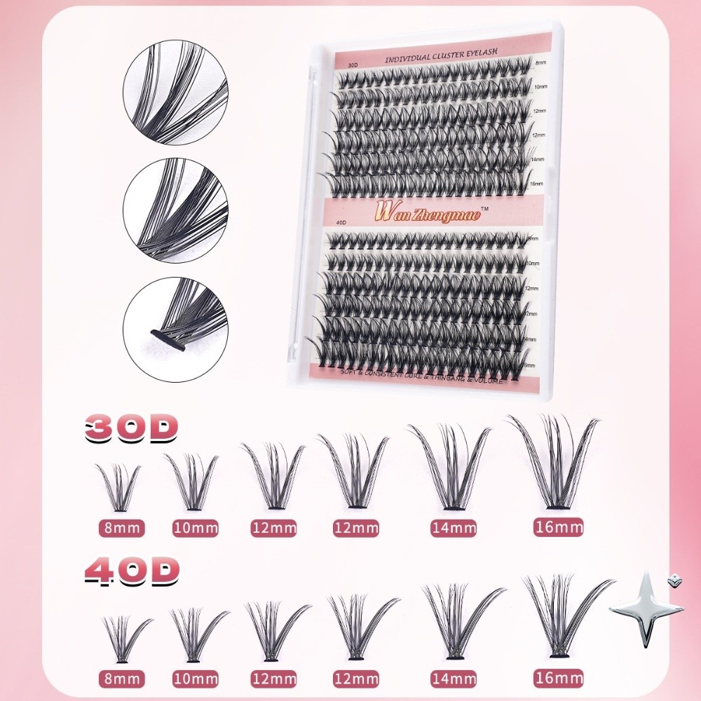 Eyelash Extension Natural Look - Sztuczne rzęsy o długości 8-16mm, do