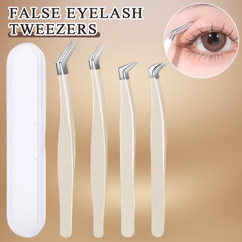 Eyelash Extension Home Service - Pęsety do sztucznych rzęs z etui,