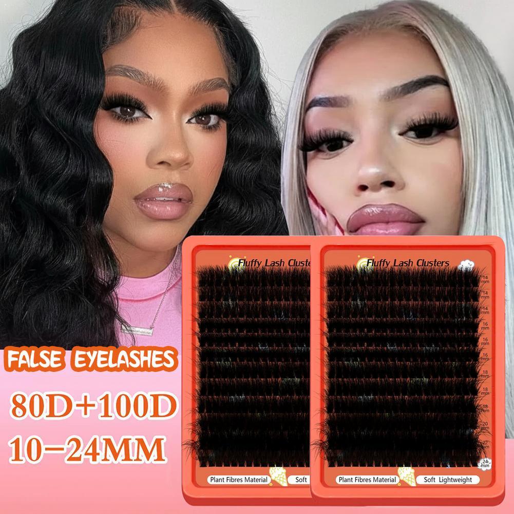 Eyelash Extension Mega Volume - Zestaw kępek rzęs Russian Volume 80D