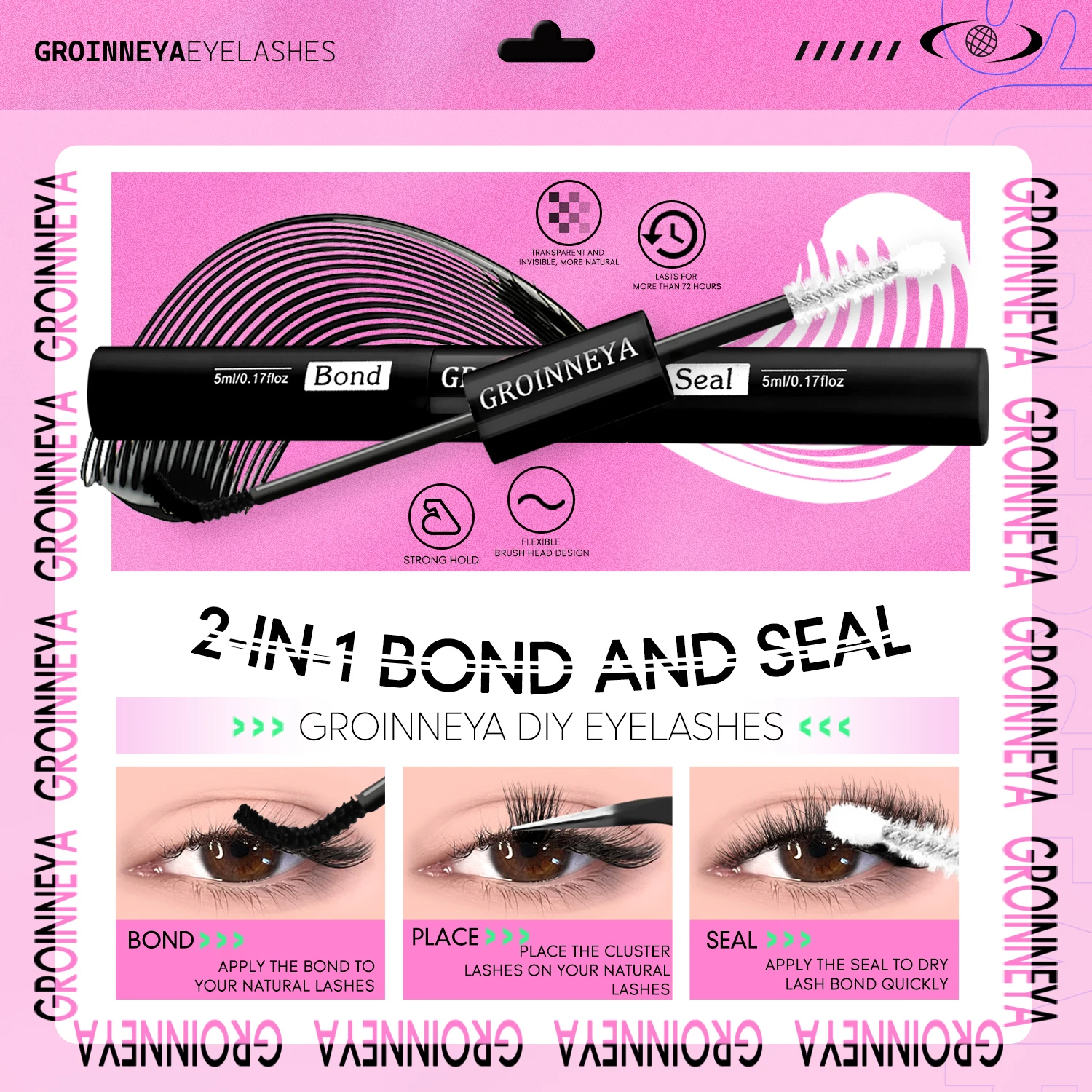 Zestaw GROINNEYA do przedłużan – Eyelash Extension Home Service recenzja i cena