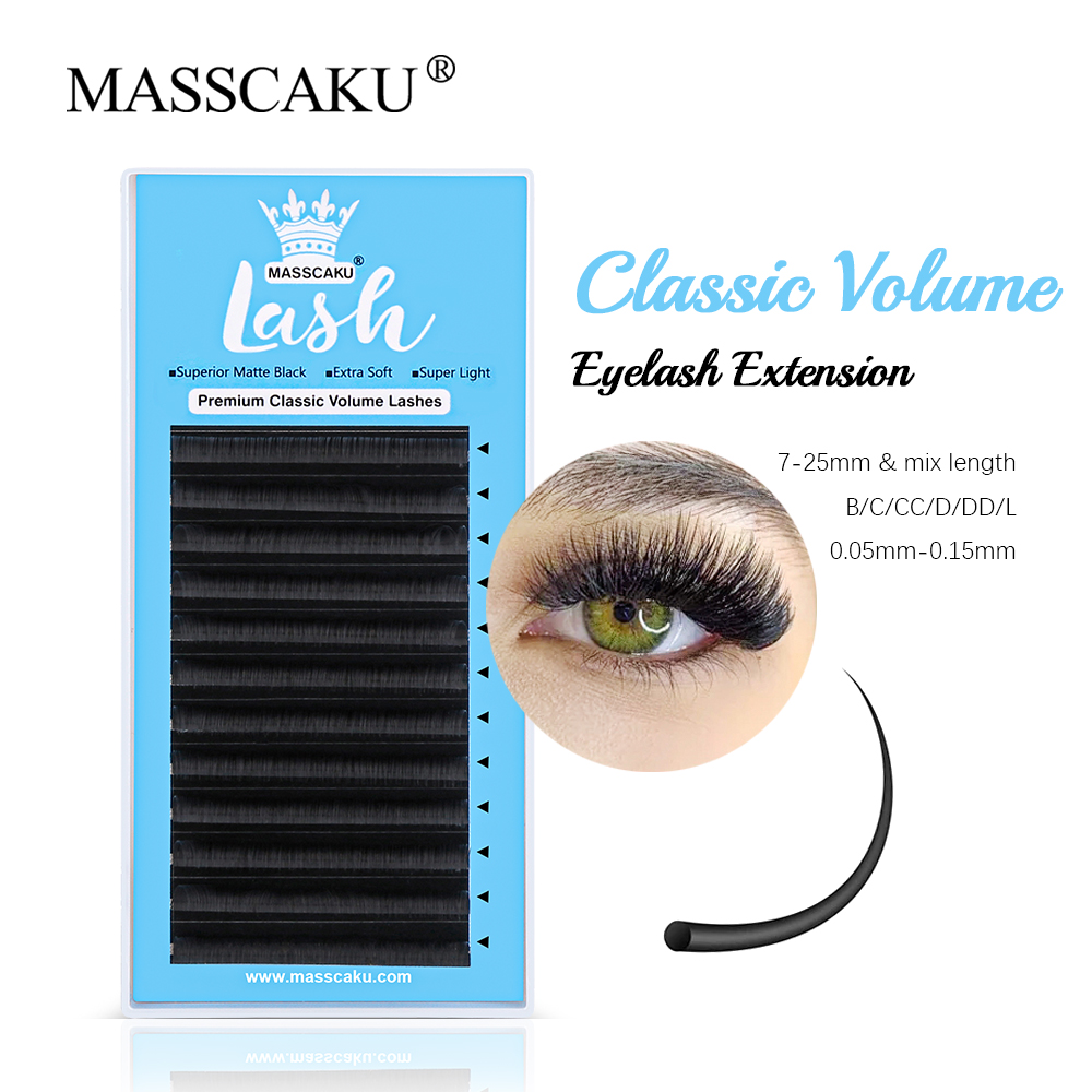 MASSCAKU 0.05/0.07/0.10/0.15mm – Eyelash Extension Natural Classic recenzja i cena