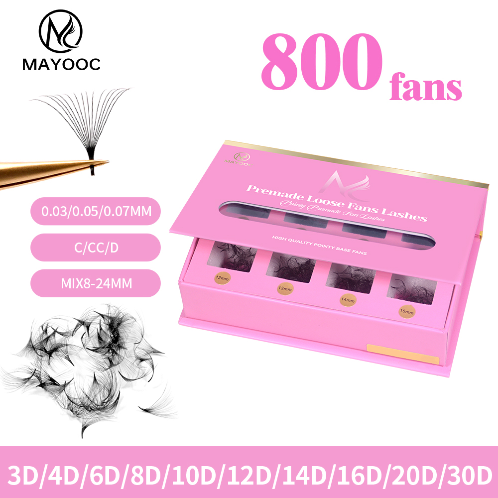 MAYOOC 800 Wachlarzy Sztucznyc – Eyelash Extension Logo recenzja i cena