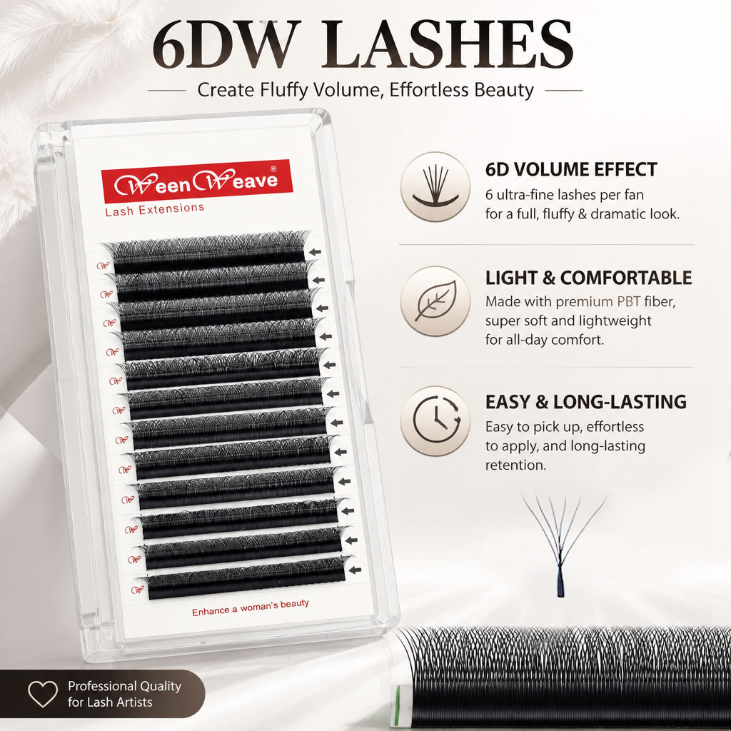WeenWeave 6D W Style Przedłuża – Eyelash Extension Logo recenzja i cena