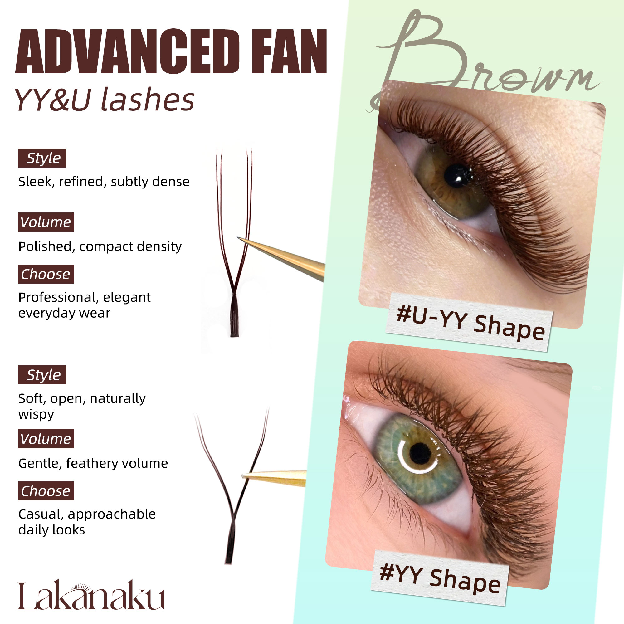 LAKANAKU Ciemnobrązowe rzęsy w – Eyelash Extensions Classic recenzja i cena