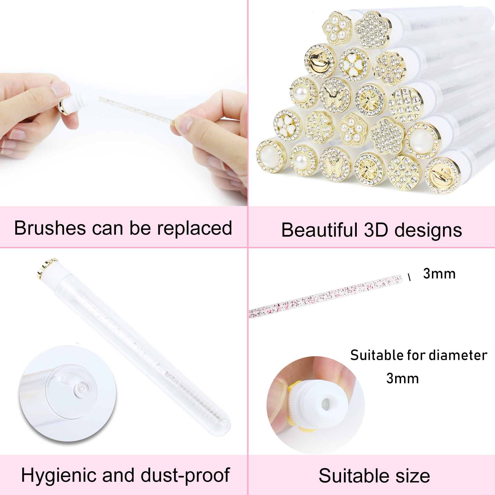 Tubki na szczoteczki do tuszu  – Eyelash Extension Vendor recenzja i cena
