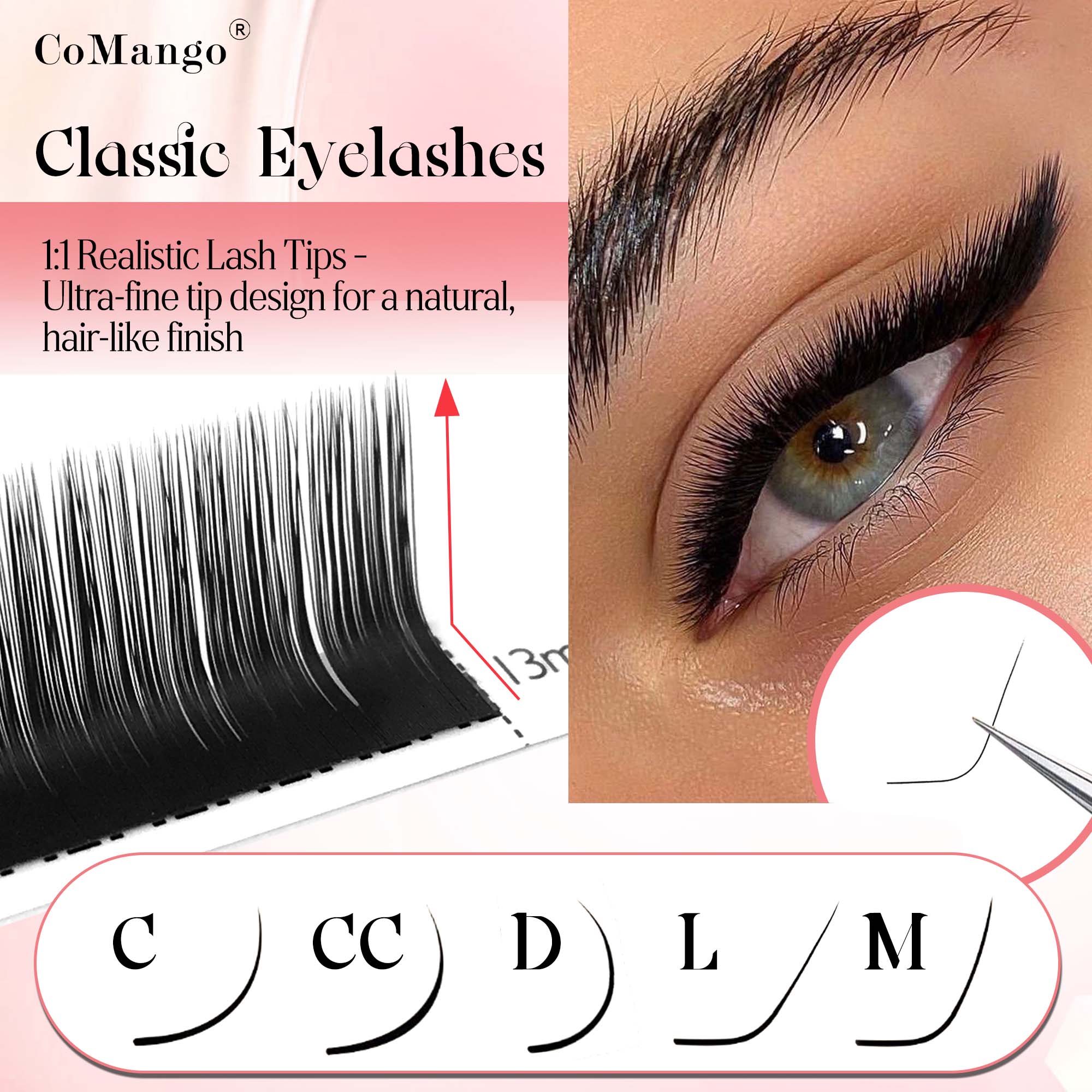 CoMango klasyczne przedłużanie – Eyelash Extension Natural Classic recenzja i cena